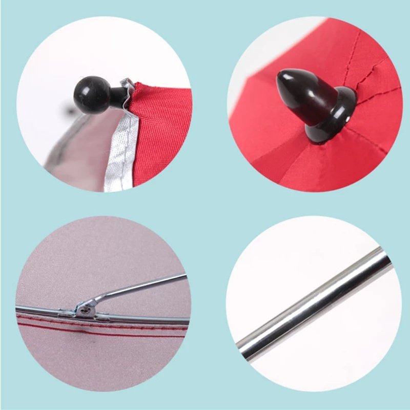 360 Degrees Pram Umbrellas Cart Accessories Adjustable Stroller Umbrella - Image 7