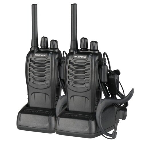 BF-88E 1500mAh Ultra-long Standby Walkie-talkie EU Standard Black