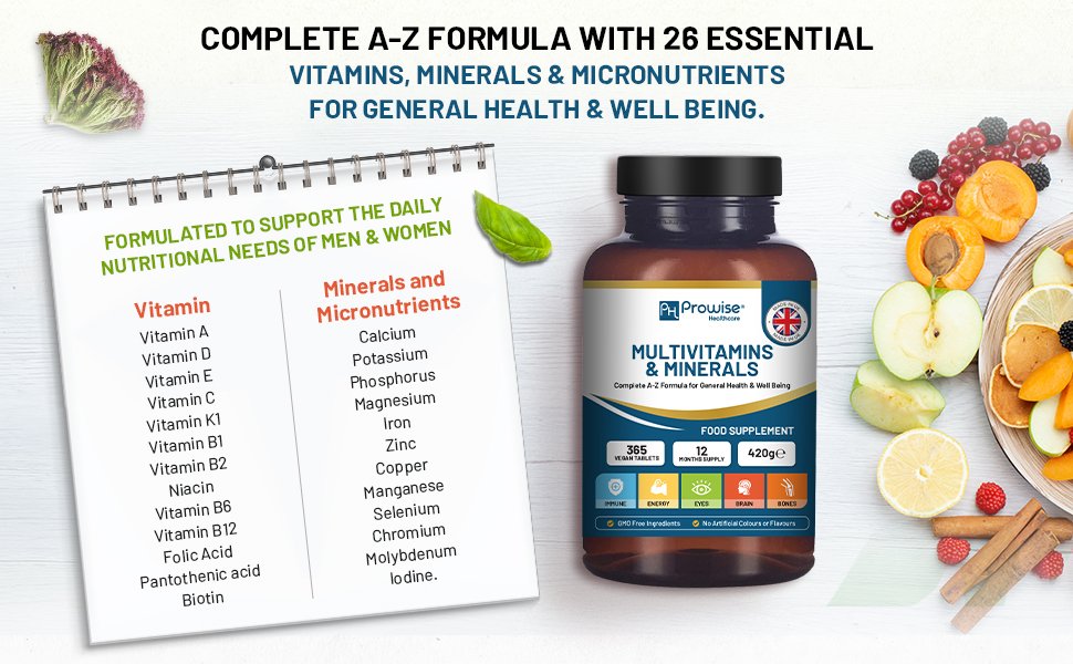 A-Z Multivitamins & Minerals - 365 Vegan Multivitamin Tablets - Image 2