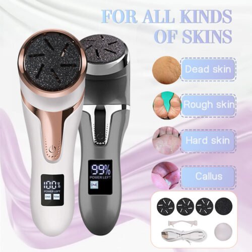 Digital Display Electric Vacuum Cleaner Foot Scrubber Exfoliating Pedicure Beauty Supplies Gadgets