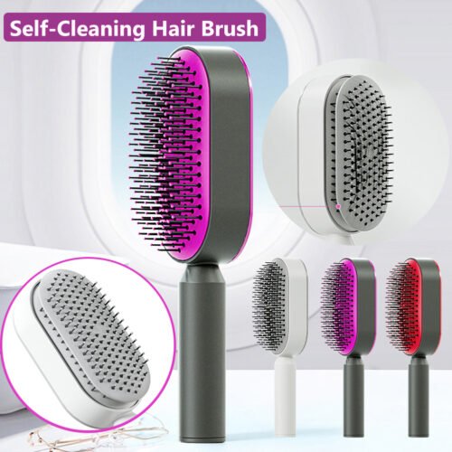 Easy Clean Hair Brush - Anti Static scalp Massager For Smooth, Tangle - Free Hair