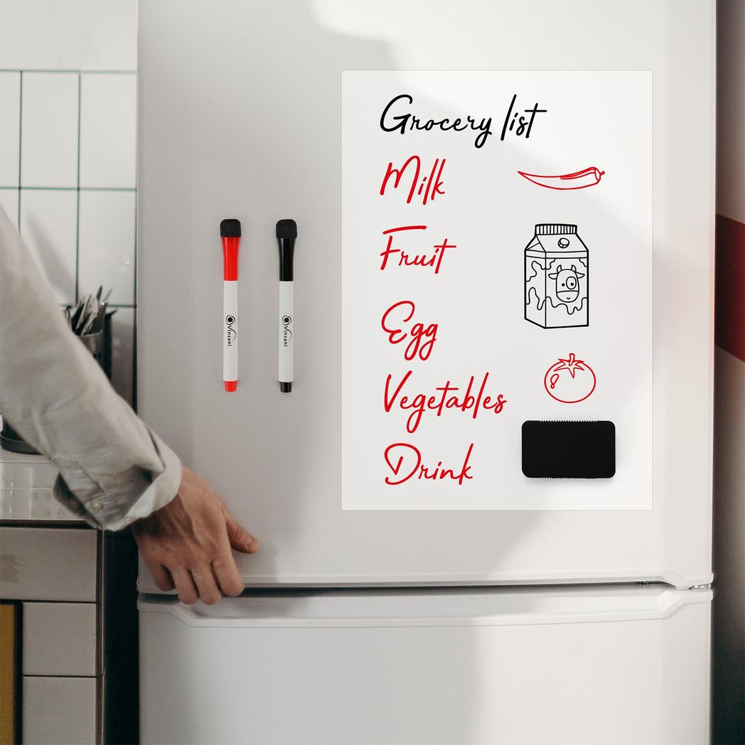 Vinsani A3 Whiteboard w/ 2 Markers and Eraser 0000140 - Image 2