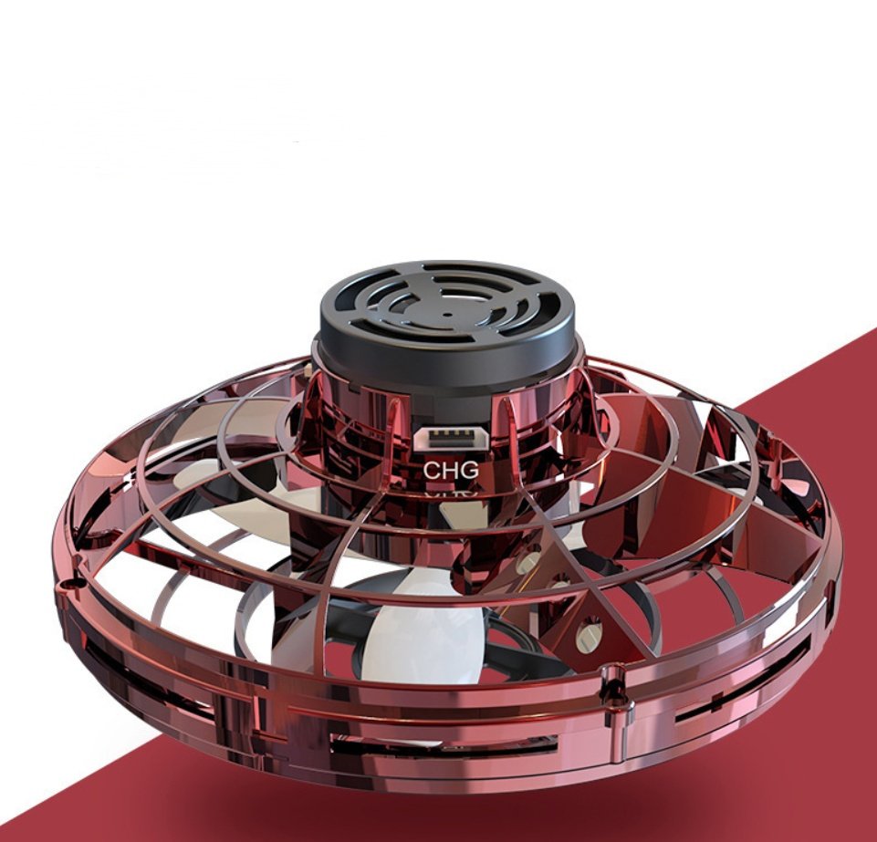 Mini Fingertip Gyro Interactive Decompression Toy Drone LED UFO Type Flying Helicopter Spinner Toy Kids - Image 10