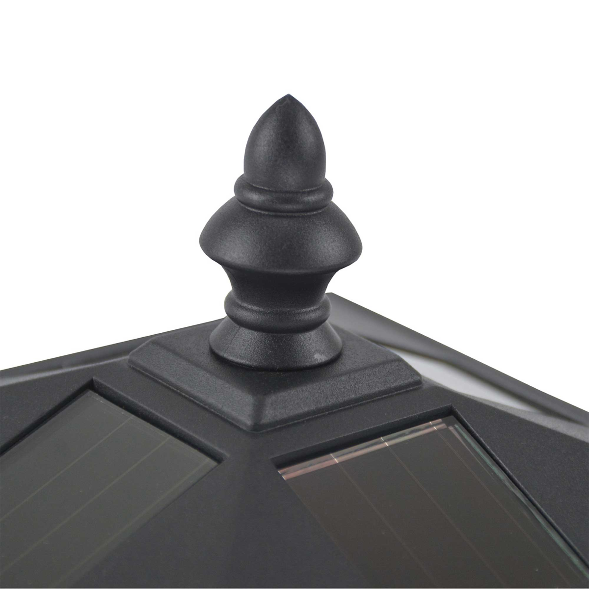 Outdoor Garden Solar Post Lamp Dimmable LED Lantern Bollard 1.2M Tall Black - Image 7