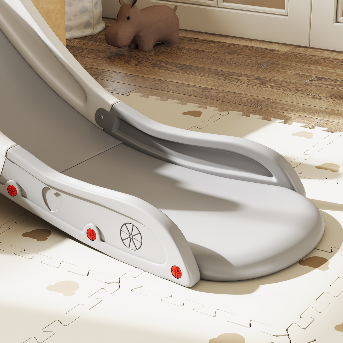 AIYAPLAY Kids Slide for Bed, Sofa, Easy to Assemble, Grey - Image 8