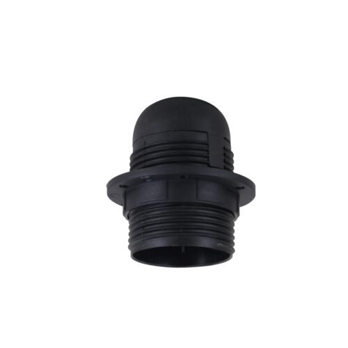 Black click in Screw E27 Light Bulb Lamp Holder Base Pendant Socket~3651
