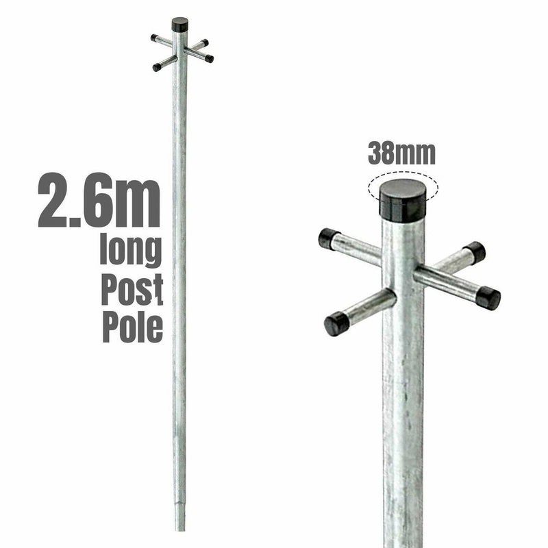 Heavy Duty Galvanised Clothes Pole - Image 4