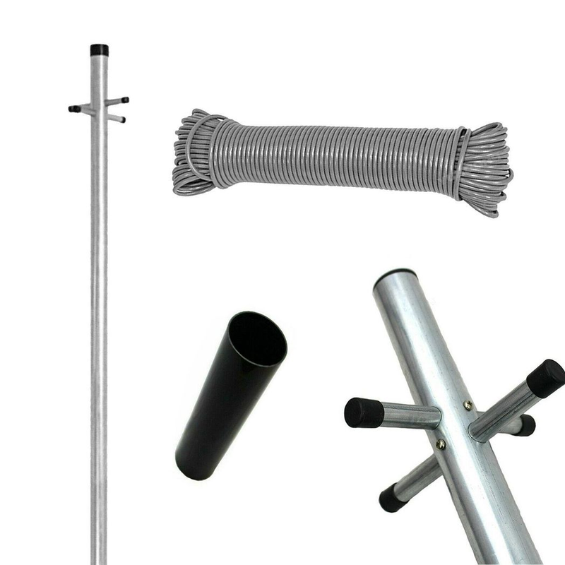 Heavy Duty Galvanised Clothes Pole - Image 5