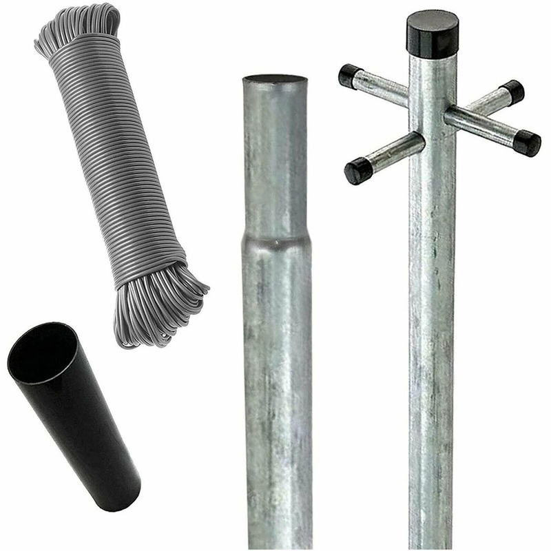 Heavy Duty Galvanised Clothes Pole - Image 8