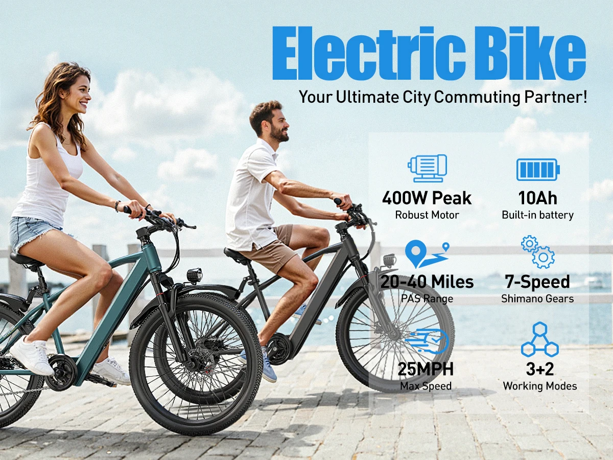 Aairsk GT300 Adult E-bike 250W Motor 36V 10Ah Battery Electric Bike 26 Inch Fat Tire E-Mountain bike Off-road Electric bicycle - Image 9