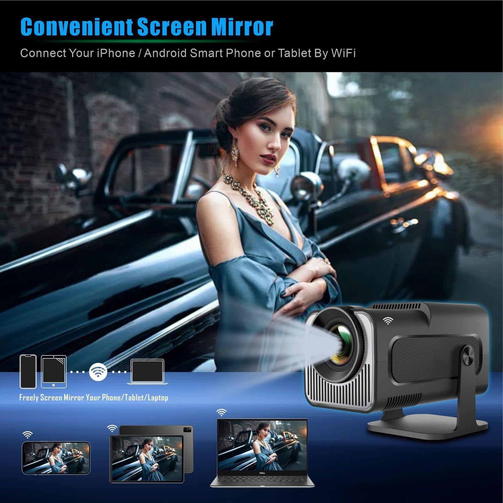 HY320 Mini Projector 720P Android System - Image 6